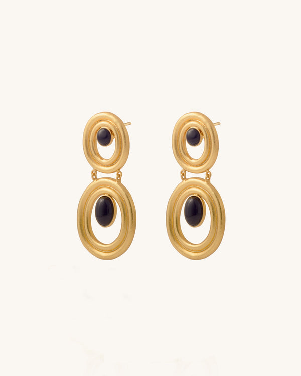 ZULÚ DOUBLE STONE STUDS