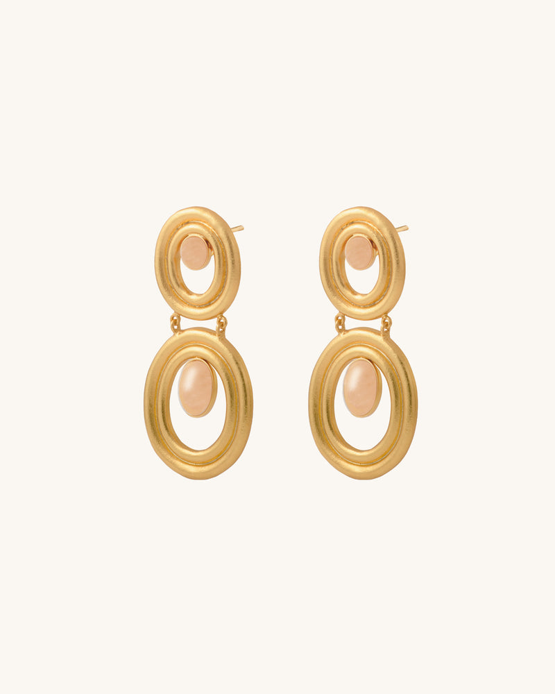 ZULÚ DOUBLE STONE STUDS